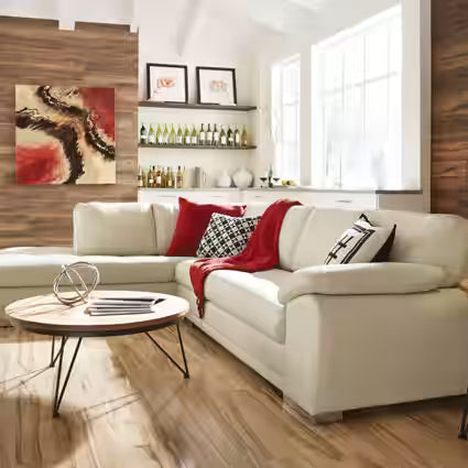 Palliser Miami Sectional White Leather