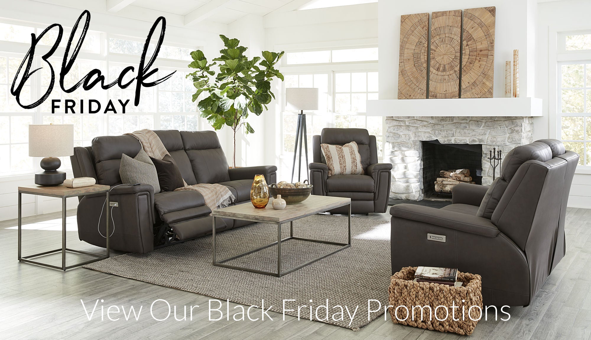 Palliser Asher Power Recline Sofa Loveseat and Chair Dark Leather