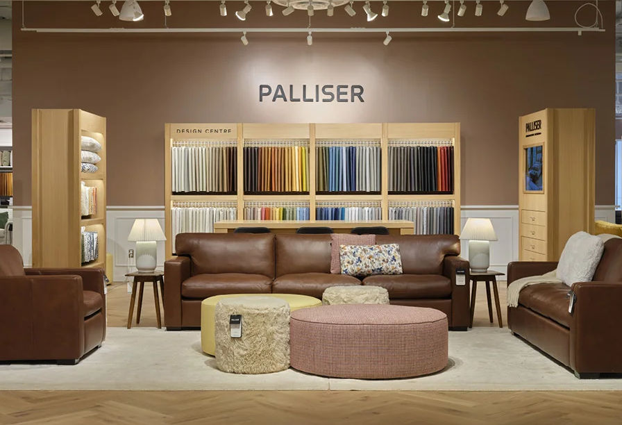 Palliser Studio Madison Grande Sofa Dark Brown Leather