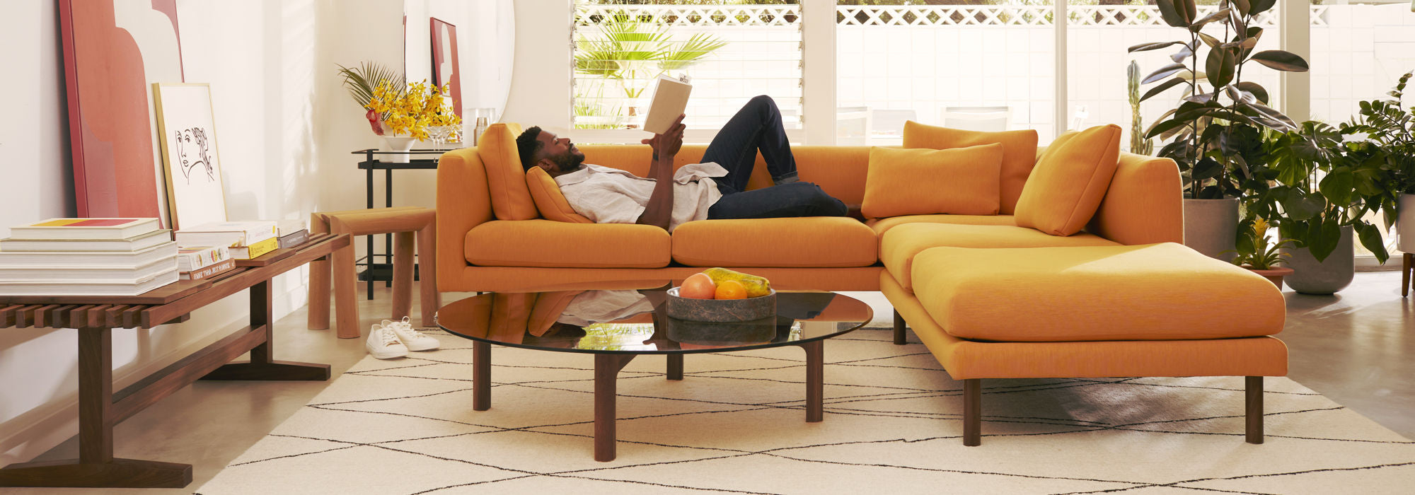 EQ3 Replay Fabric Sectional