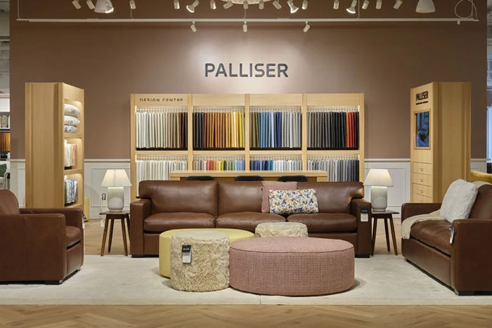 Palliser Studio Madison Grande Sofa Dark Brown Leather