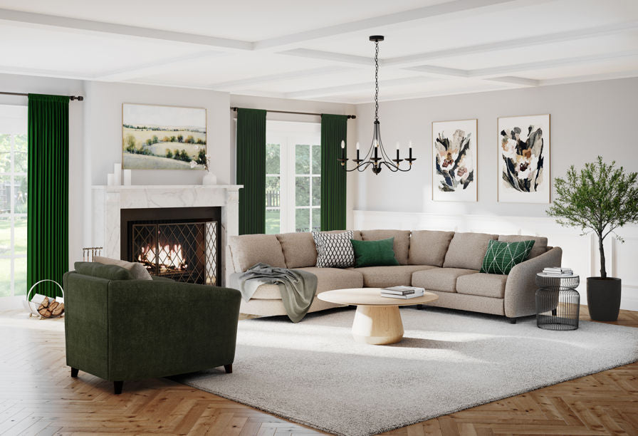 Palliser Alula Sectional and Chair Fabric