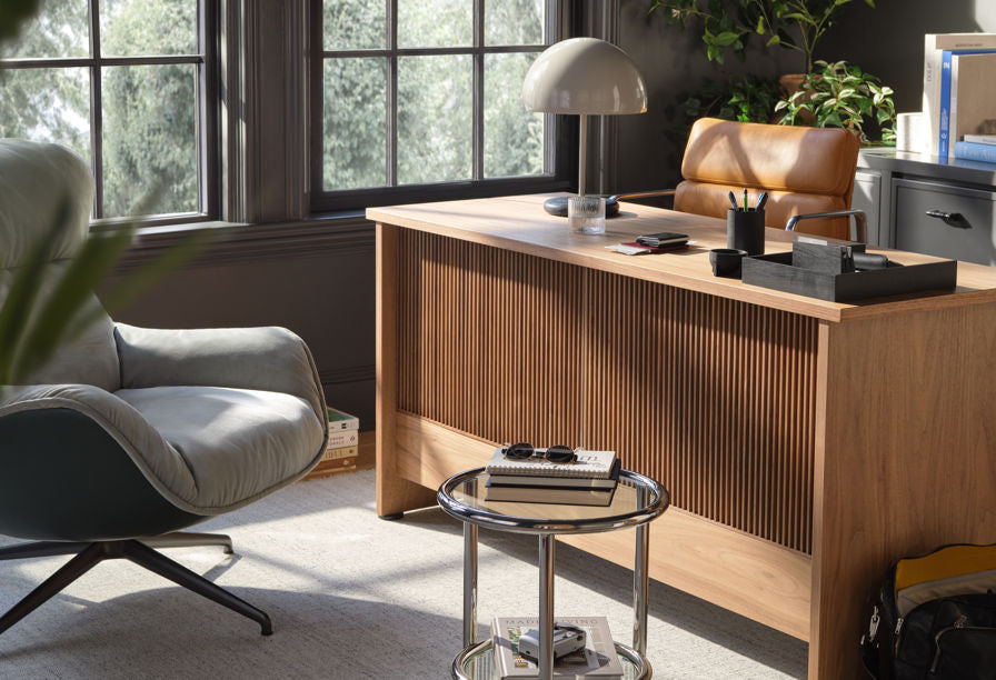 EQ3 Arie Chair and Plank Desk